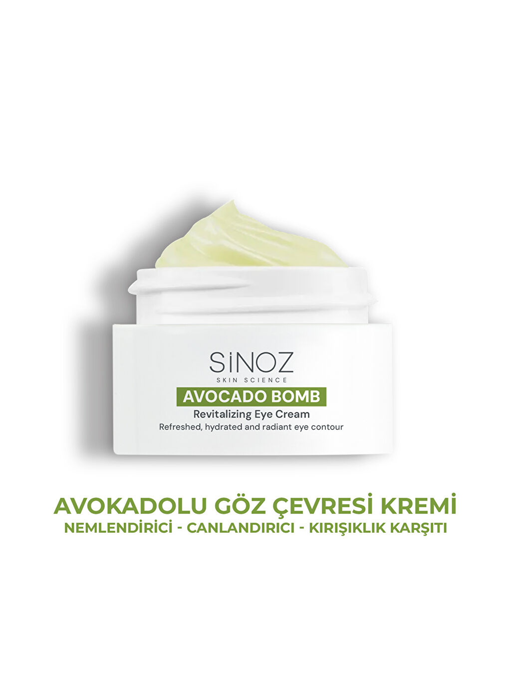 Avokado Bomb - Nemlendirici Canlandırıcı Kırışıklık Karşıtı Göz Çevresi Bakım Kremi 15 Ml