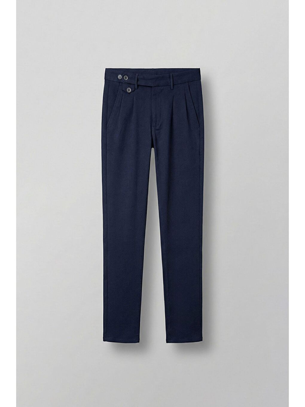 Pileli Kumaş Erkek Pantolon Lacivert-3