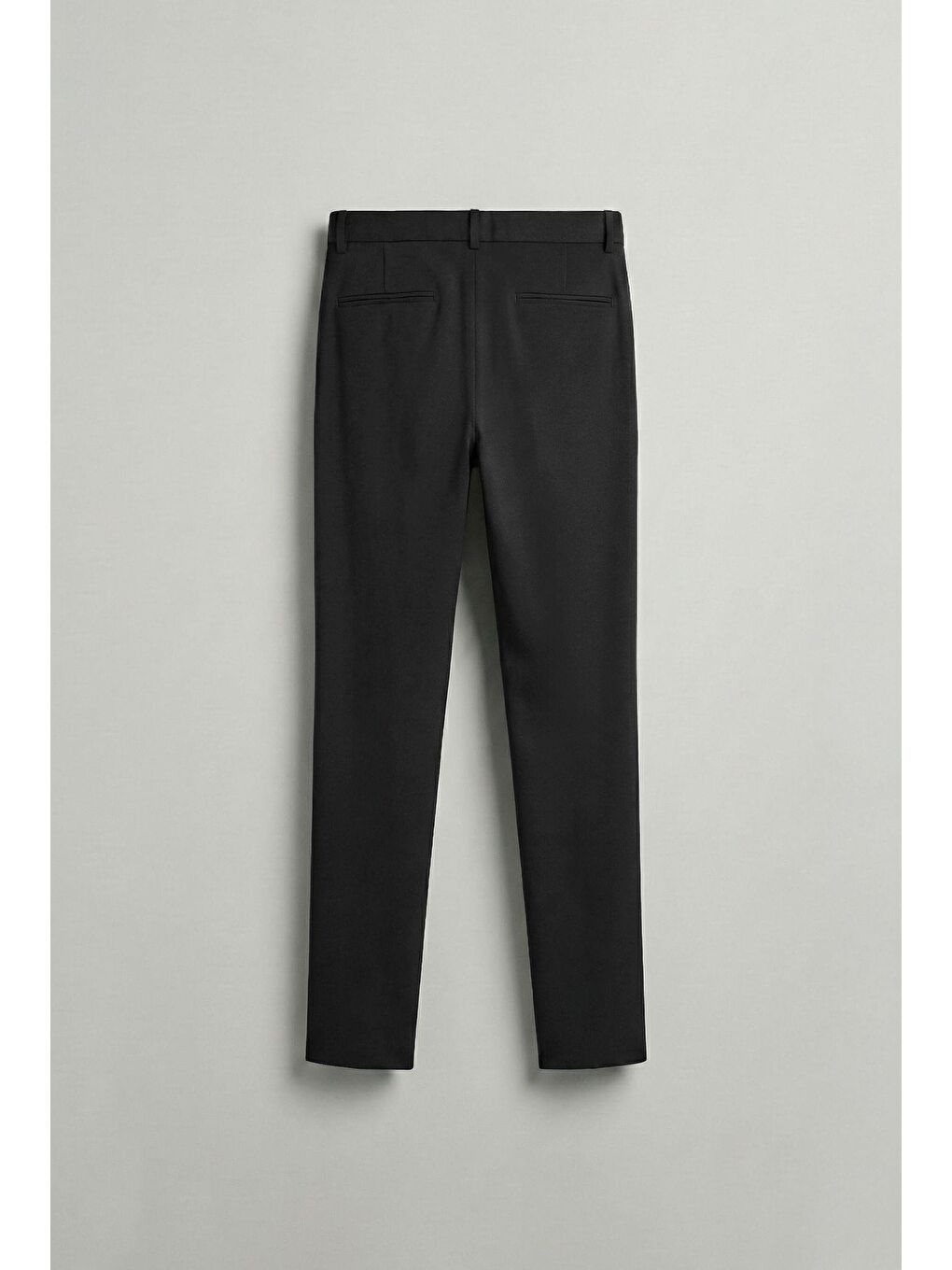 Pileli Kumaş Erkek Pantolon Siyah-4