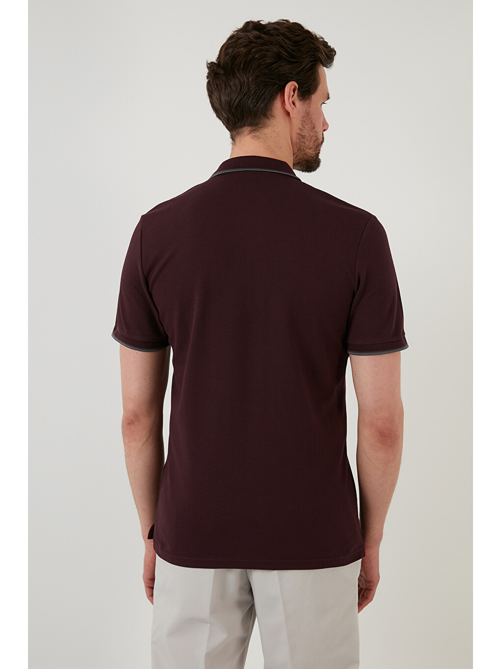 Siyah Pamuklu Regular Fit Şerit Detaylı Düğmeli Polo Yaka 5'li Paket T Shirt 5902118s5-6