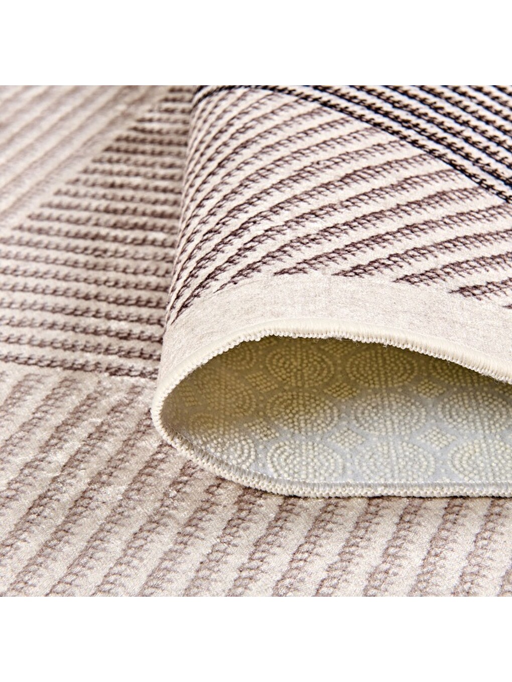 Ekru Soft Vex Yıkanabilir Halı - 80x150 Cm-2