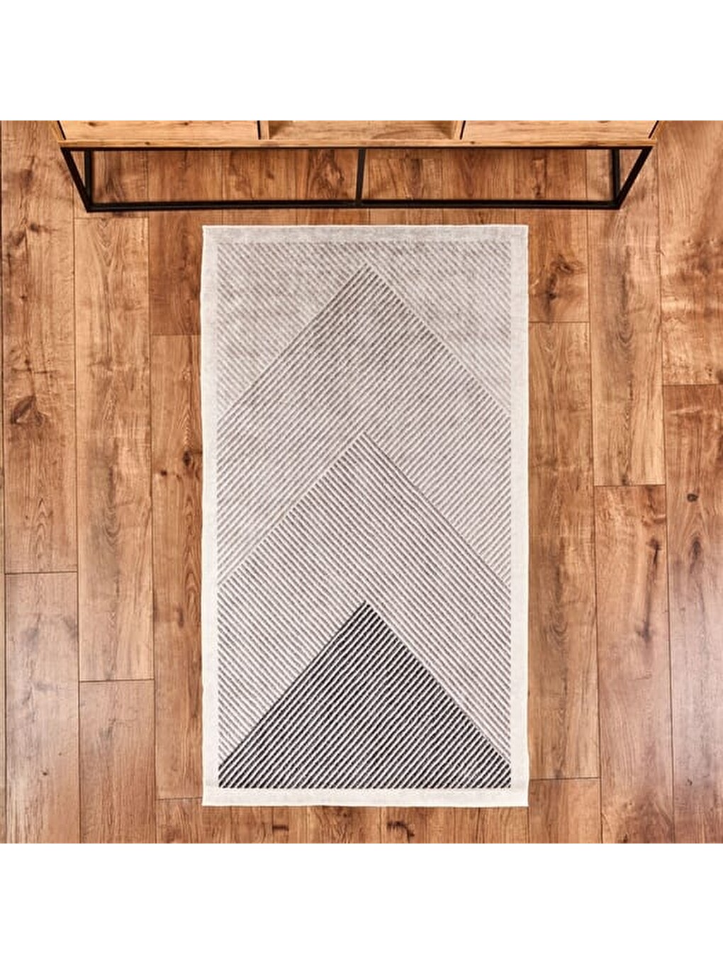 Ekru Soft Vex Yıkanabilir Halı - 80x150 Cm-3