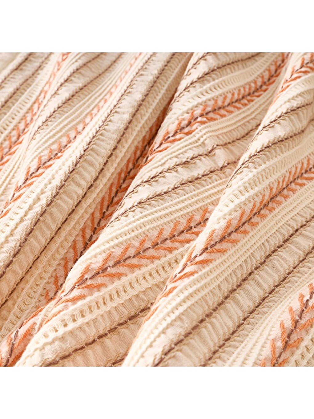 Karışık Soft Avena Çift Kişilik Yatak Örtüsü - Renkli - 220x230 Cm-4
