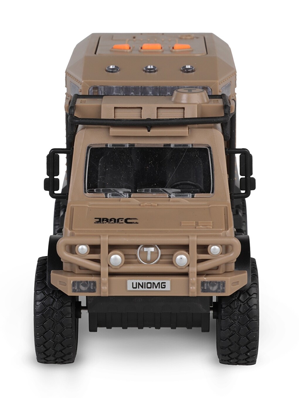 Kutulu Sürtmeli Işıklı Müzikli Off-Road Lüks Araba - Kahverengi-1