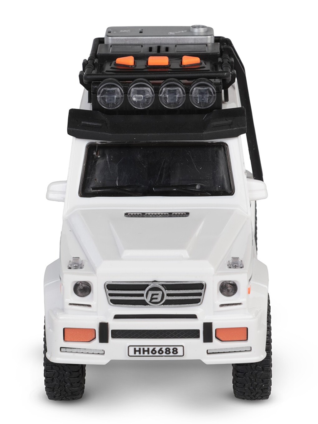 Kutulu Sürtmeli Işıklı Müzikli Off-road Lüks Araba - Beyaz-2