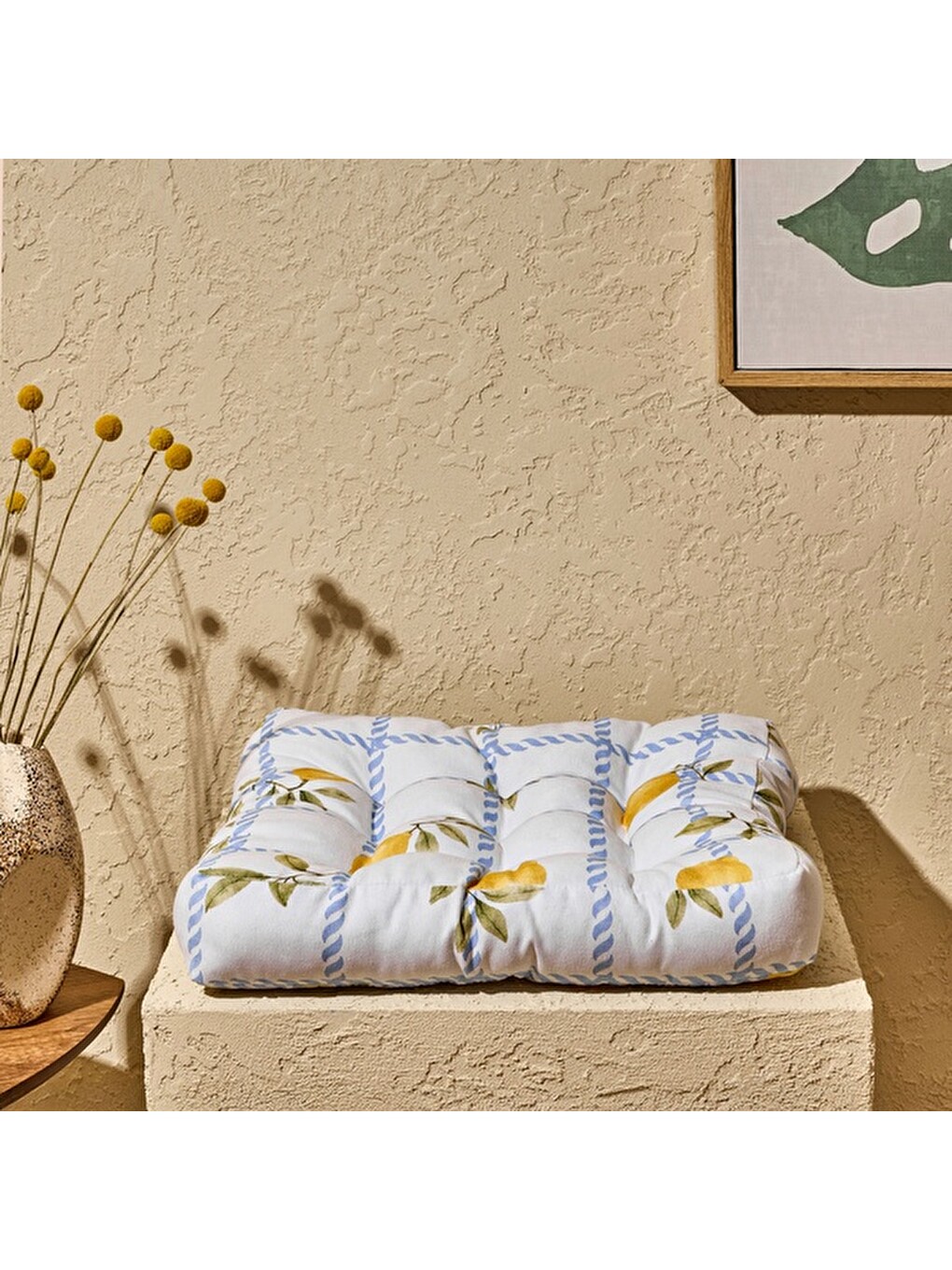 Soft Pico Sandalye Minderi - Ekru - 40x40 Cm-2