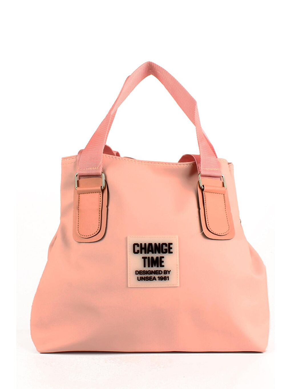 Pembe Kadın Büyük Boy Çift Askılı Su Geçirmez Okul & Shopper Çanta (1559)-1