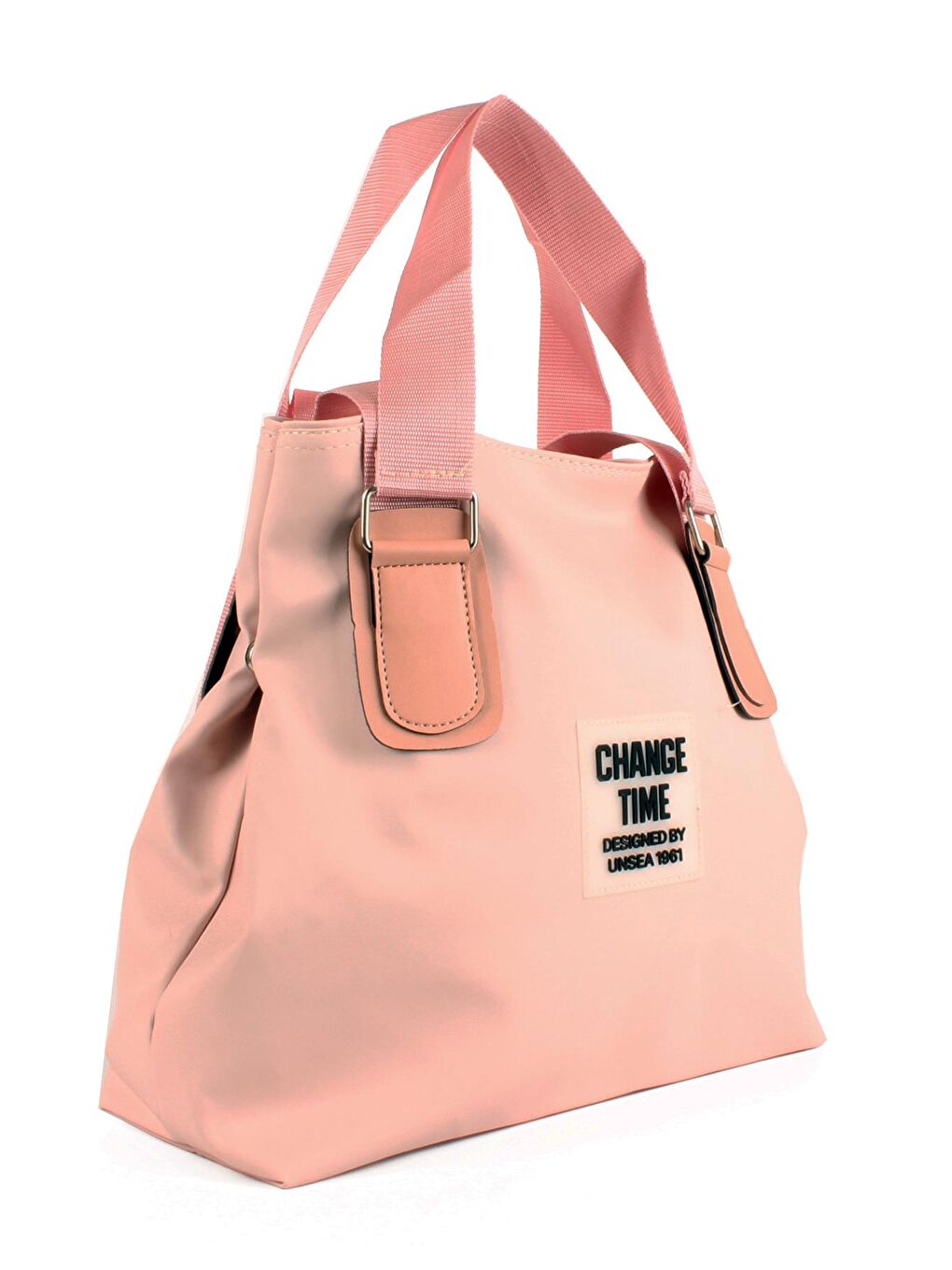 Pembe Kadın Büyük Boy Çift Askılı Su Geçirmez Okul & Shopper Çanta (1559)-2