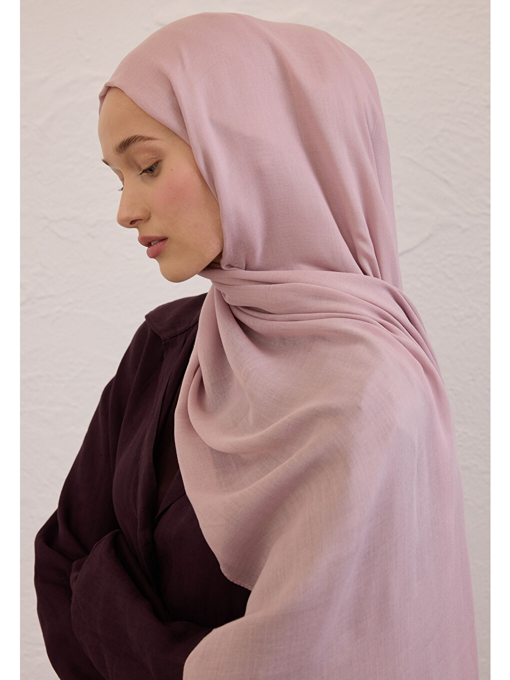 Mor Soft Viskon Şal Menekşe-1