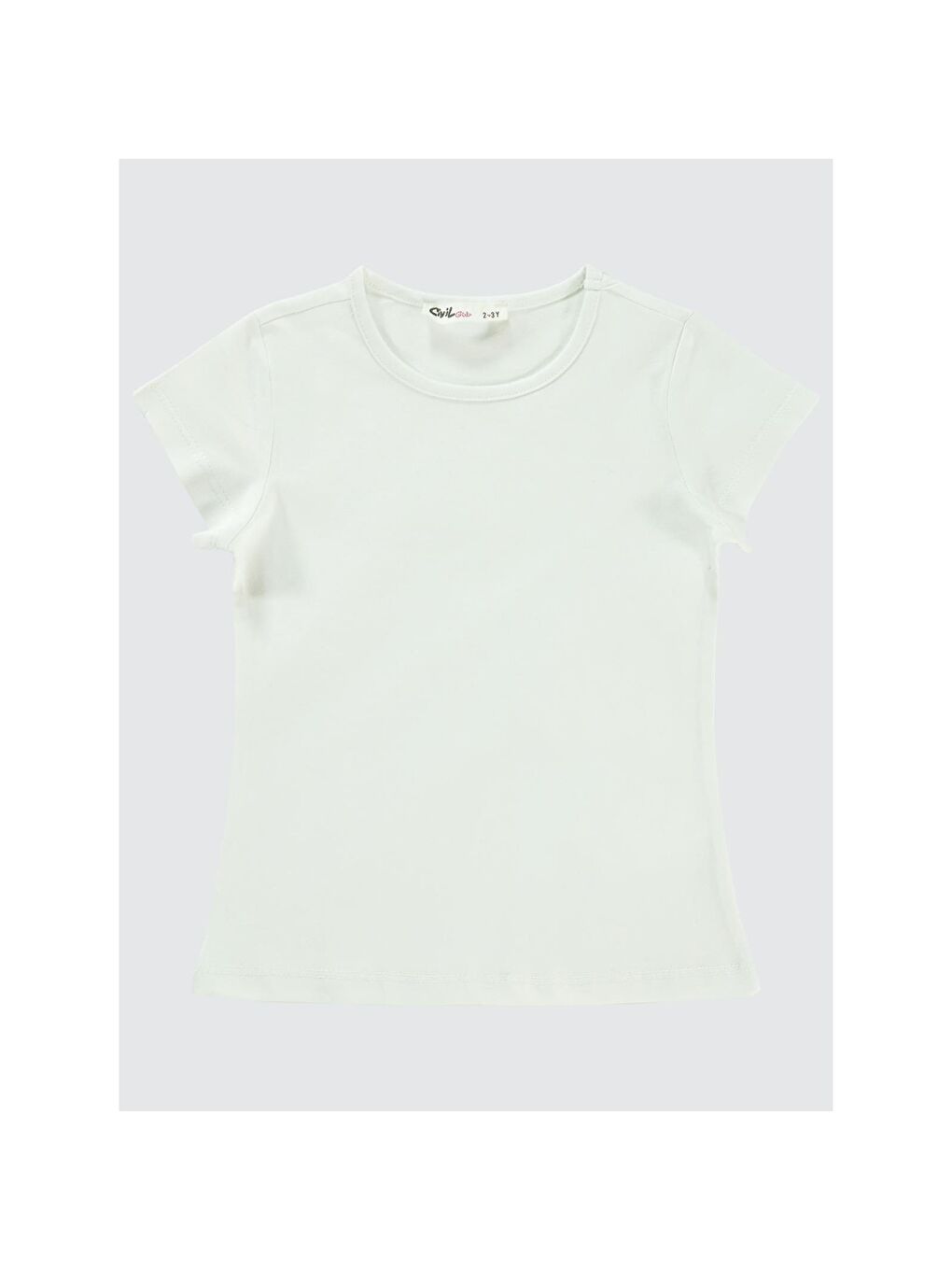 Ekru Girls Basic 2-5 Yaş Tişört-2