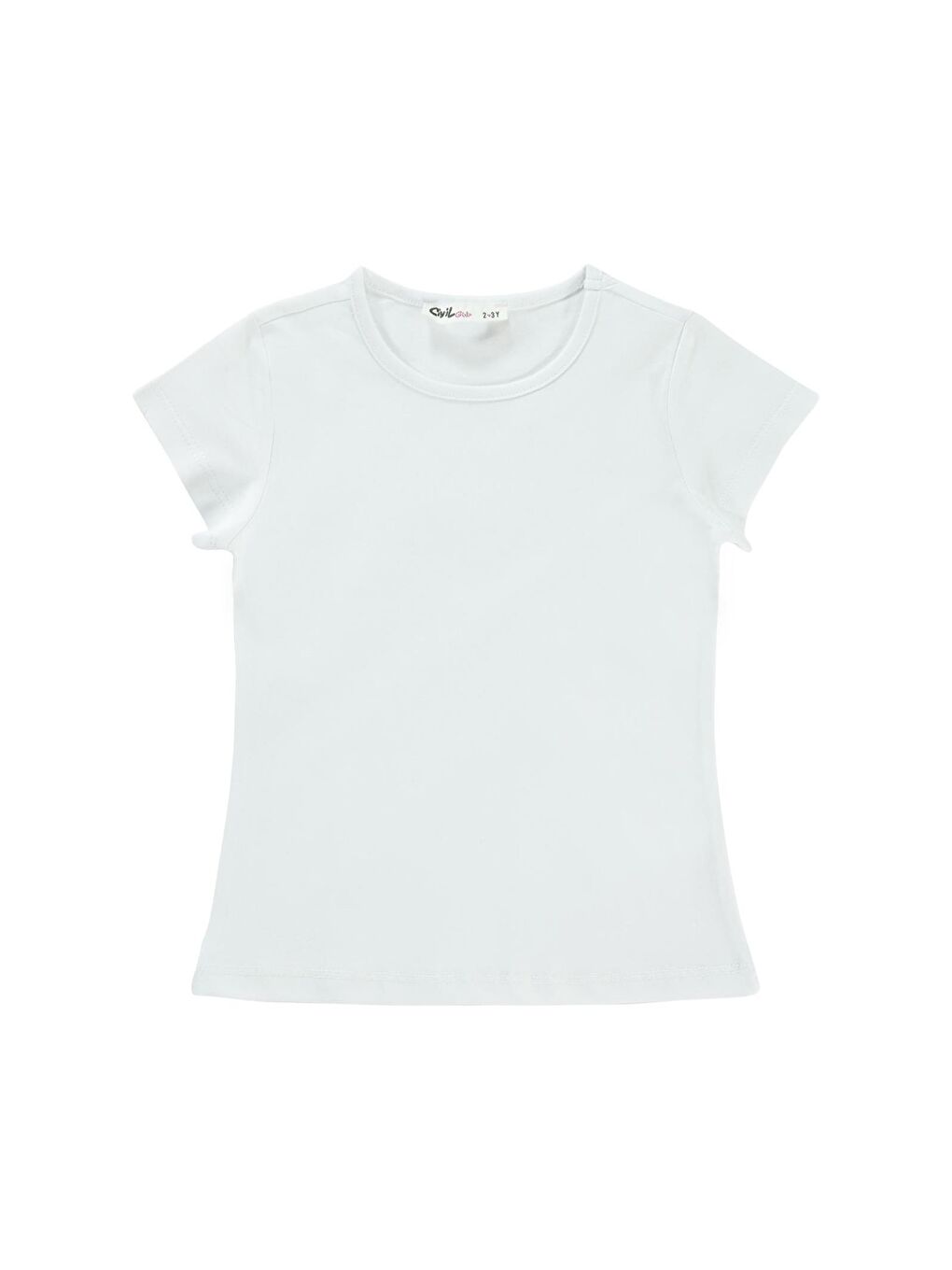 Girls Basic 2-5 Yaş Tişört - Beyaz 5-6 Yaş-2