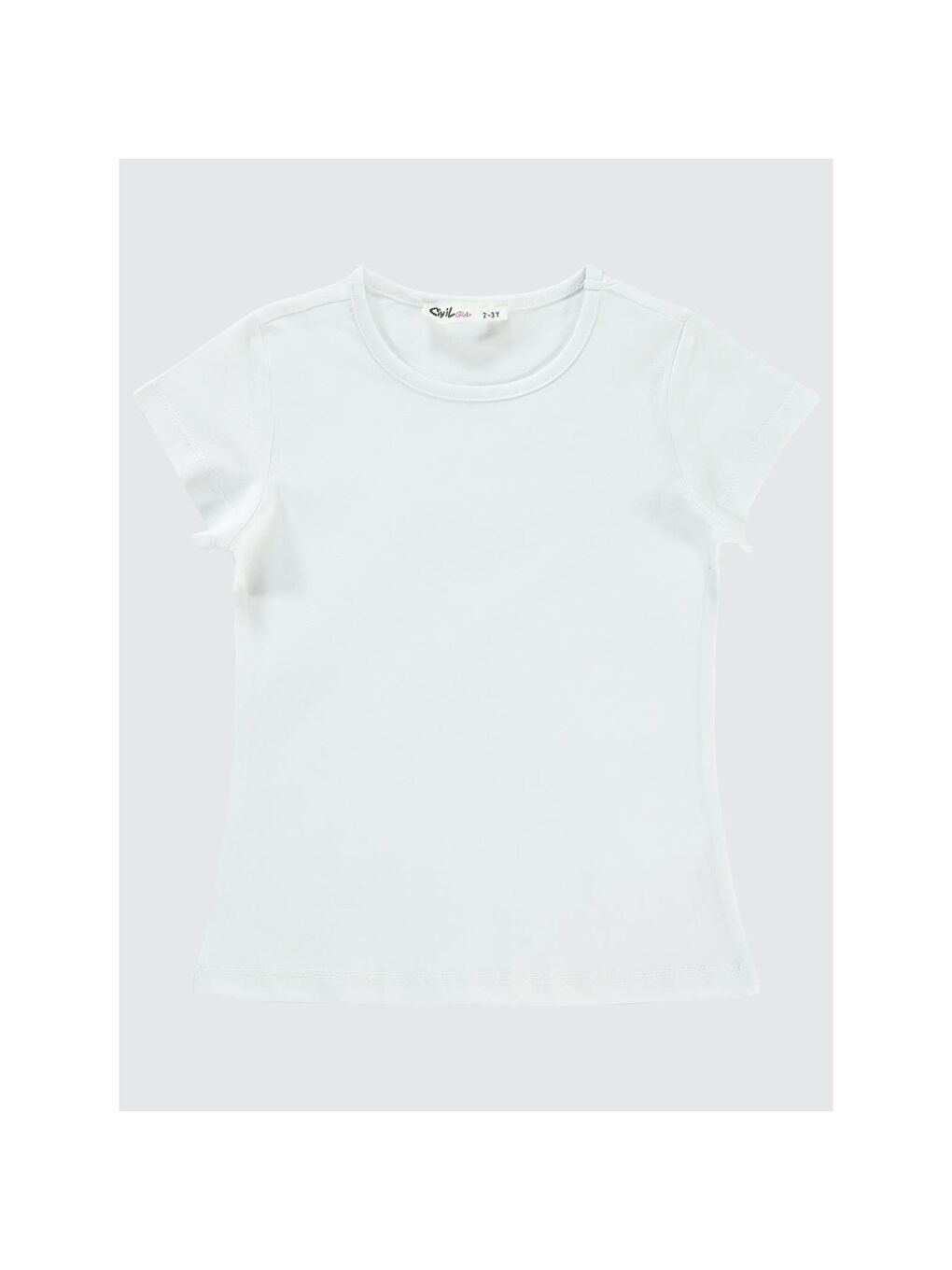 Girls Basic 2-5 Yaş Tişört - Beyaz 5-6 Yaş-4