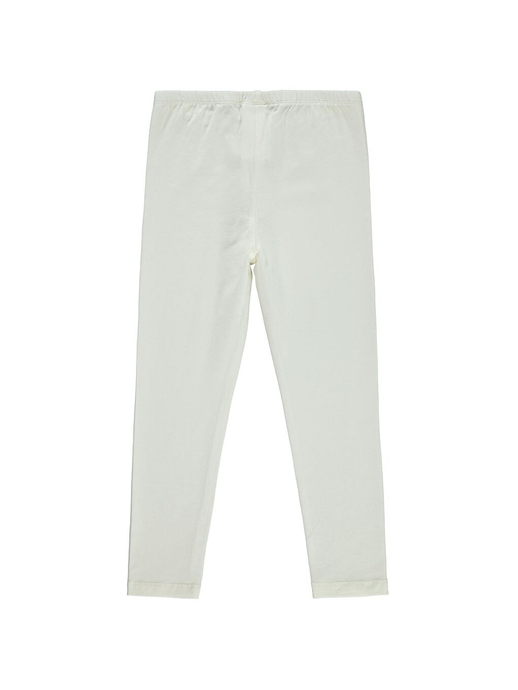 Girls Basic 6-9 Yaş Tayt - Ekru 6-7 Yaş-6