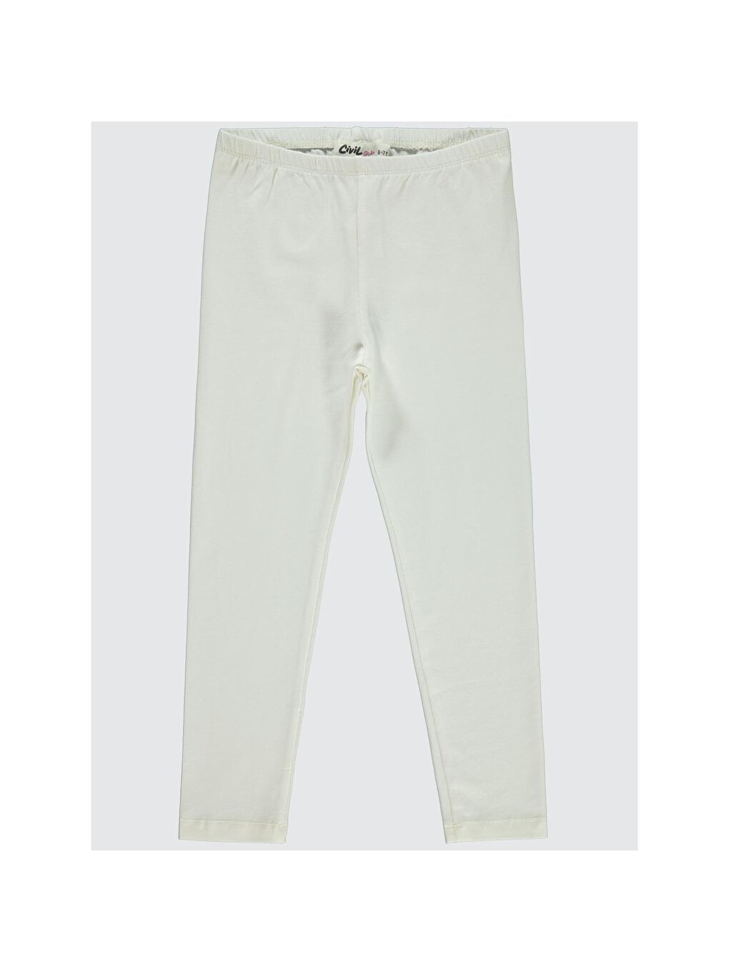 Girls Basic 6-9 Yaş Tayt - Ekru 6-7 Yaş-11