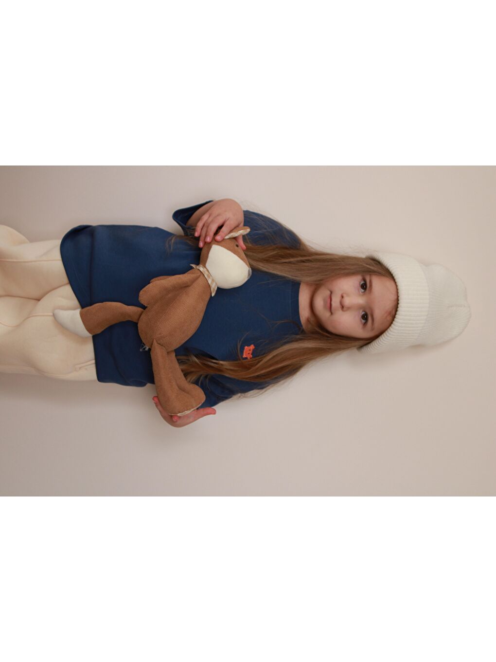 İndigo Yengeç Nakışlı Oversize T-Shirt-3