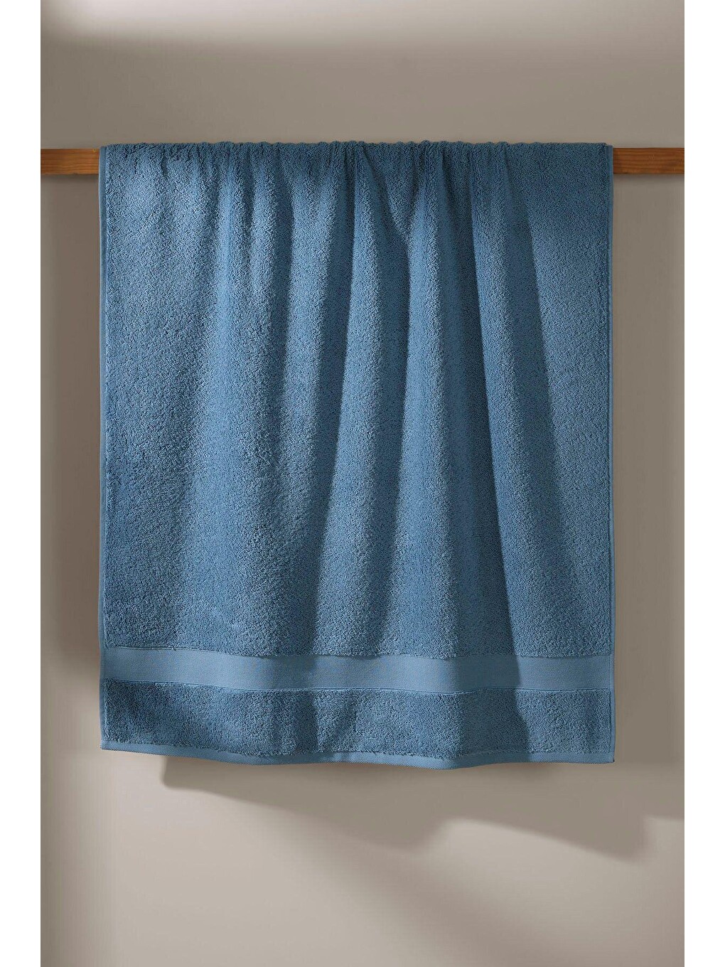 Luxe %100 Pamuk Banyo Havlusu Petrol Mavi 70x140