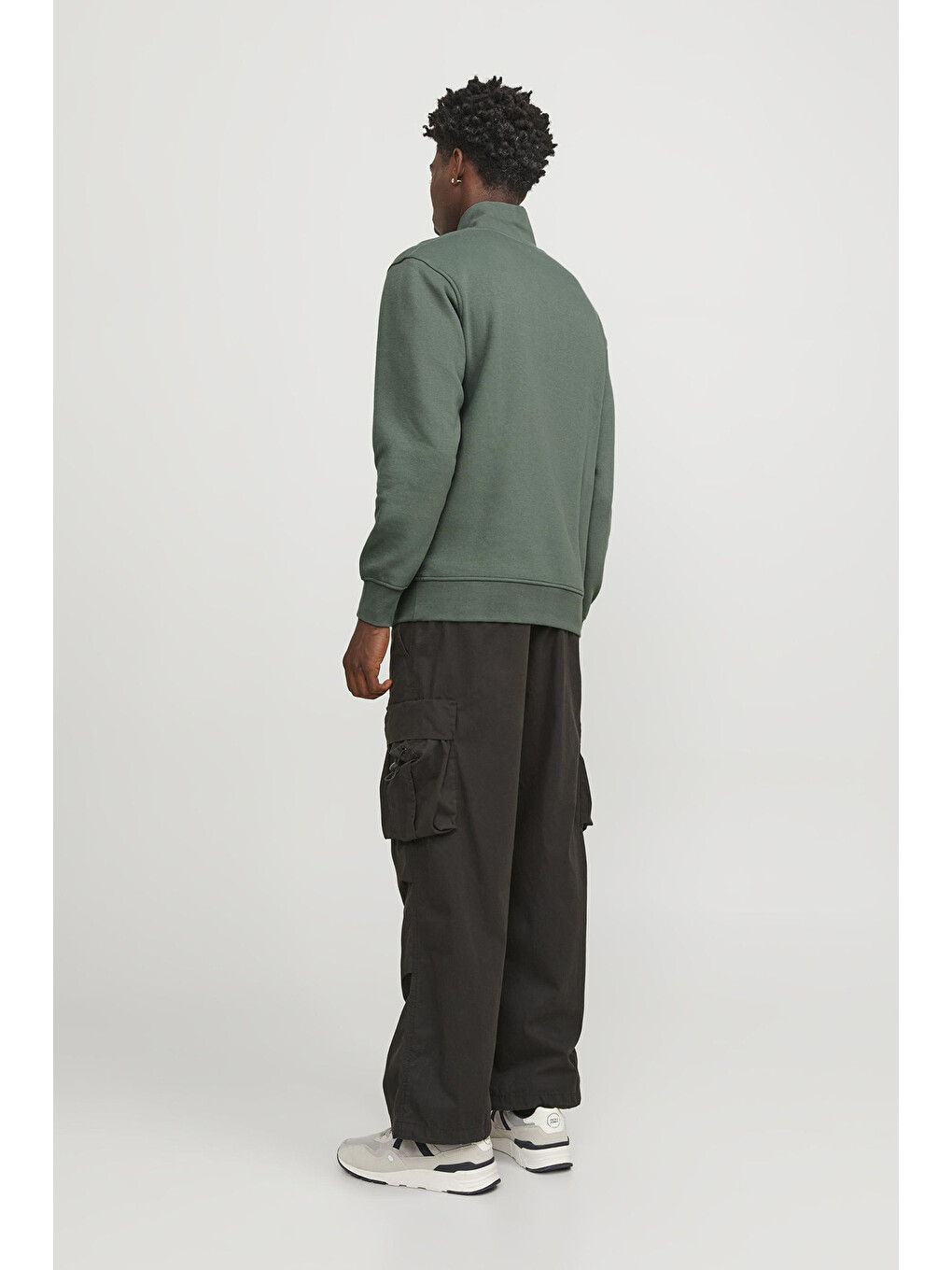 Yeşil Originals Jorvesterbro Yarım Fermuarlı Relaxed Fit Erkek Sweat 12241777-1