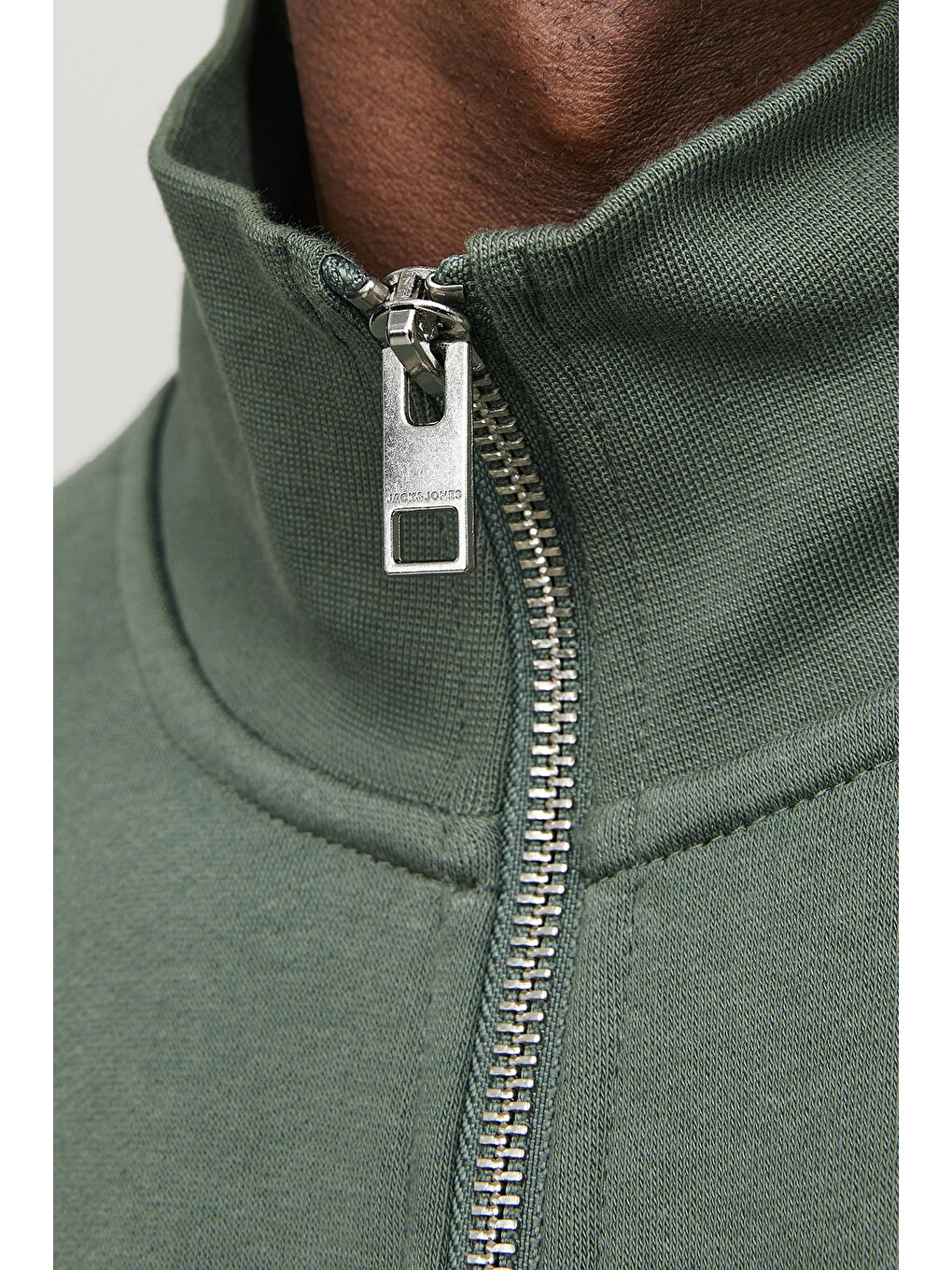 Yeşil Originals Jorvesterbro Yarım Fermuarlı Relaxed Fit Erkek Sweat 12241777-4