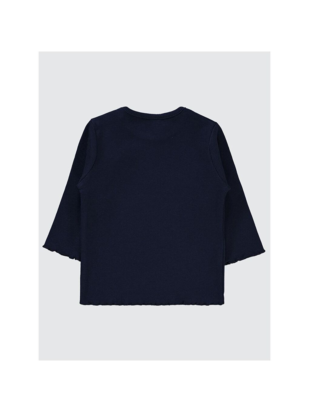 Baby Kol Ucu Detaylı 6-18 Ay Sweatshirt - Lacivert-3