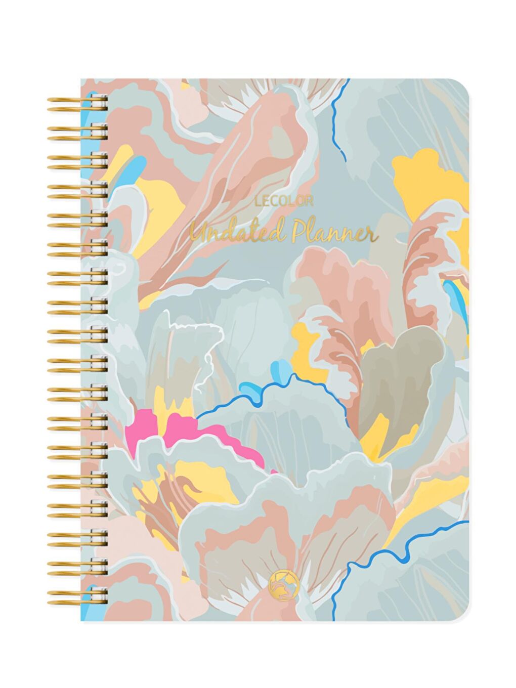 LE COLOR Karışık Süresiz Planlayıcı Spiralli Ajanda Defter Lotus 17x24 cm