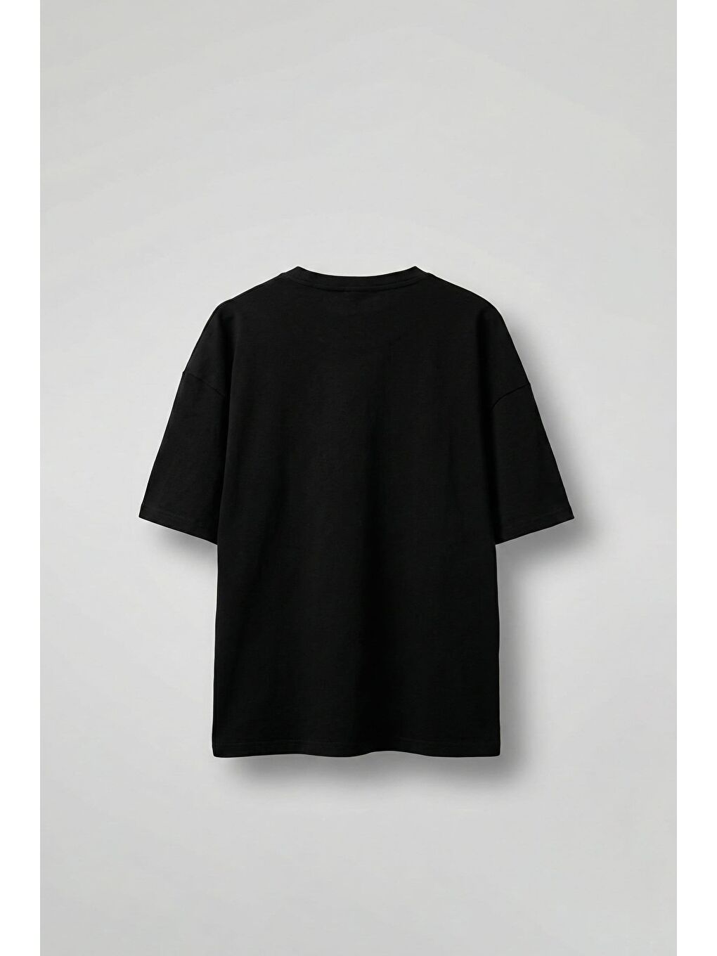 Erkek Oversize Çift Katman Cepli T-Shirt Siyah-1