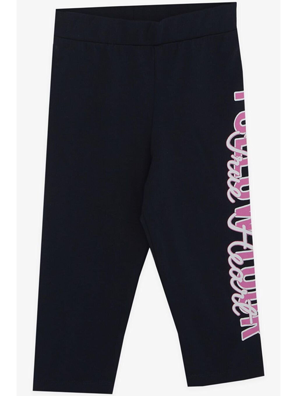 Kız Çocuk Kapri Taytlı Takım Kalpli Pullu Beyaz (5 Yaş)-3