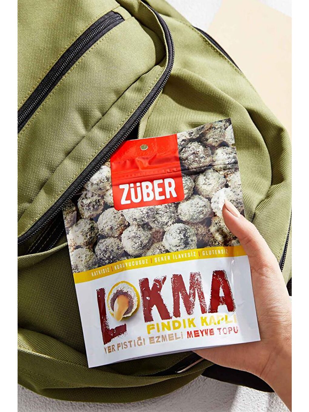 Züber Lokma Fındık Kaplı Fıstık Ezmeli Meyve Topu 96g X 6 Paket - 4