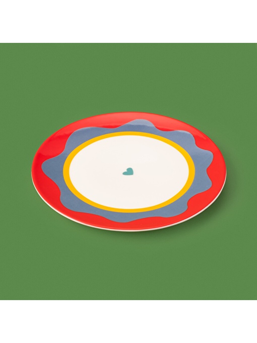 Kitchen Granny Servis Tabağı - Kırmızı / Yeşil - 25 cm-2