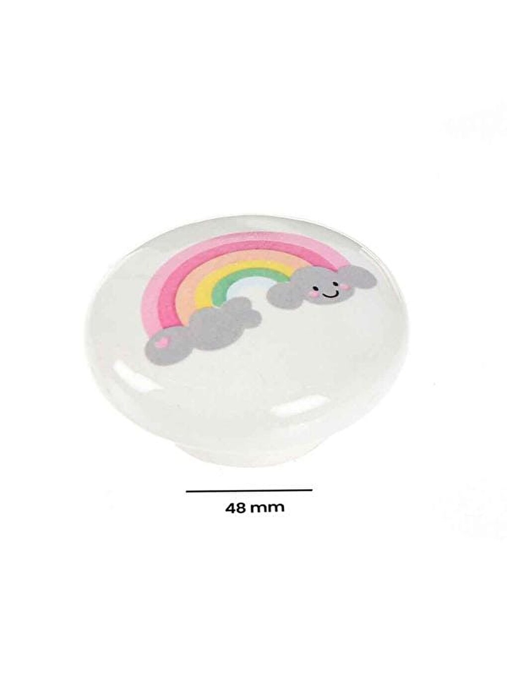Ufo Düğme Kulp - Beyaz-1