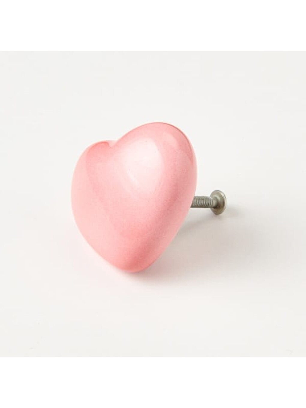 Büyük Kalp Düğme Kulp - Pembe-3