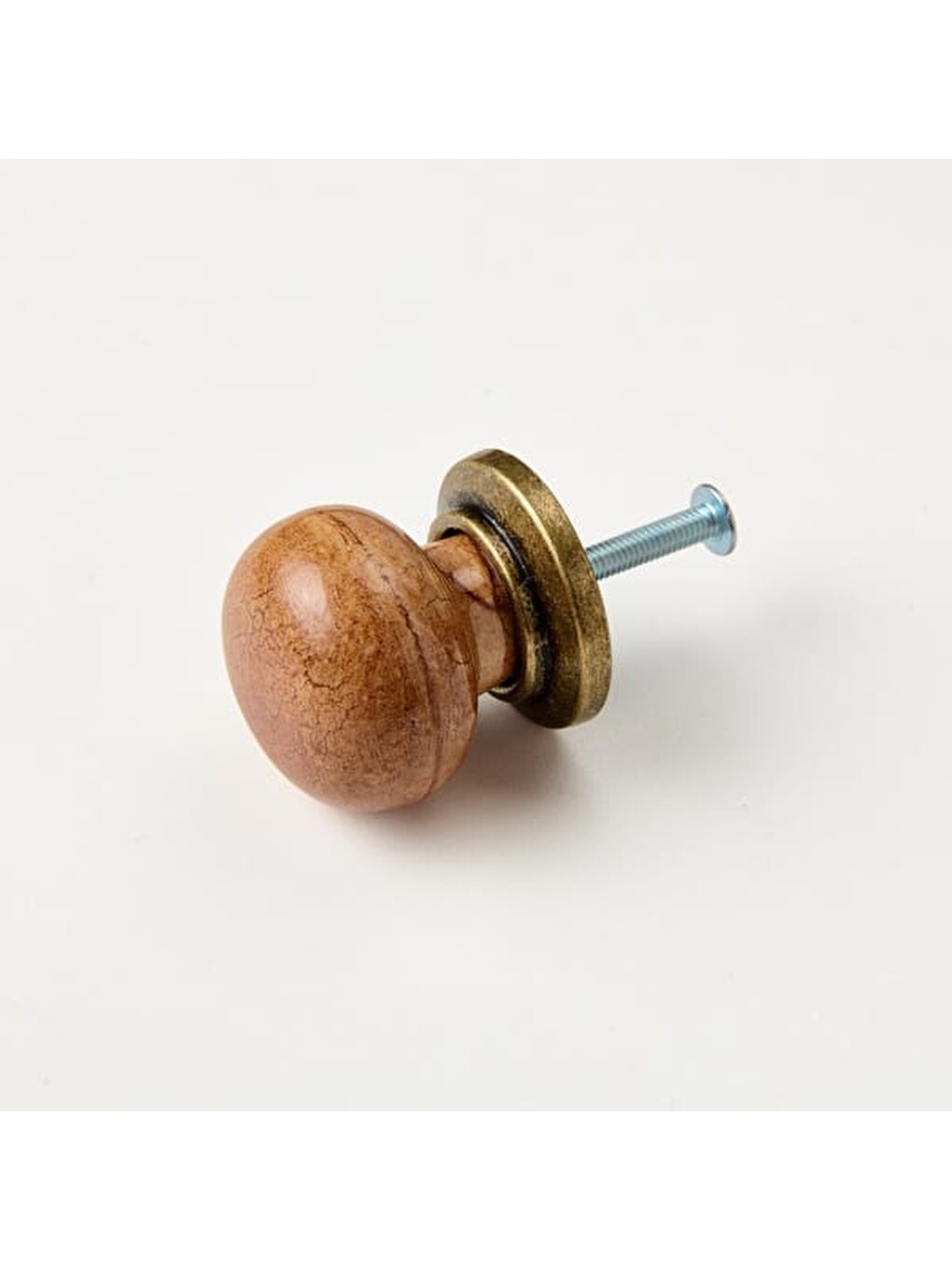Kahverengi Yıldız Düğme Kulp - Kahve / Antik-5