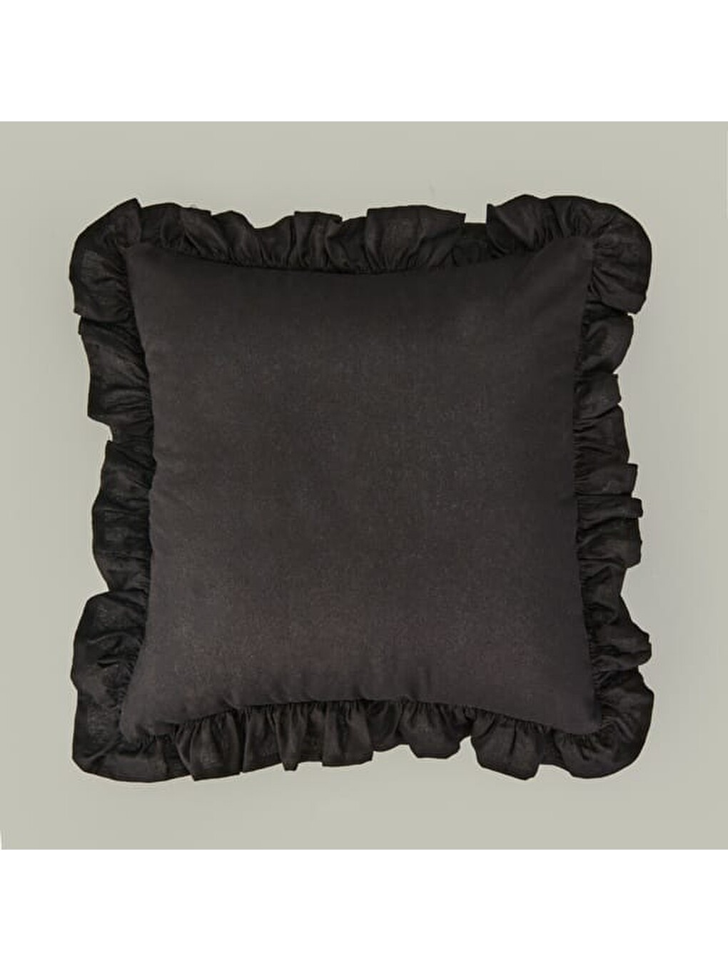 Soft Fancy Kırlent - Siyah - 40x40 Cm-2