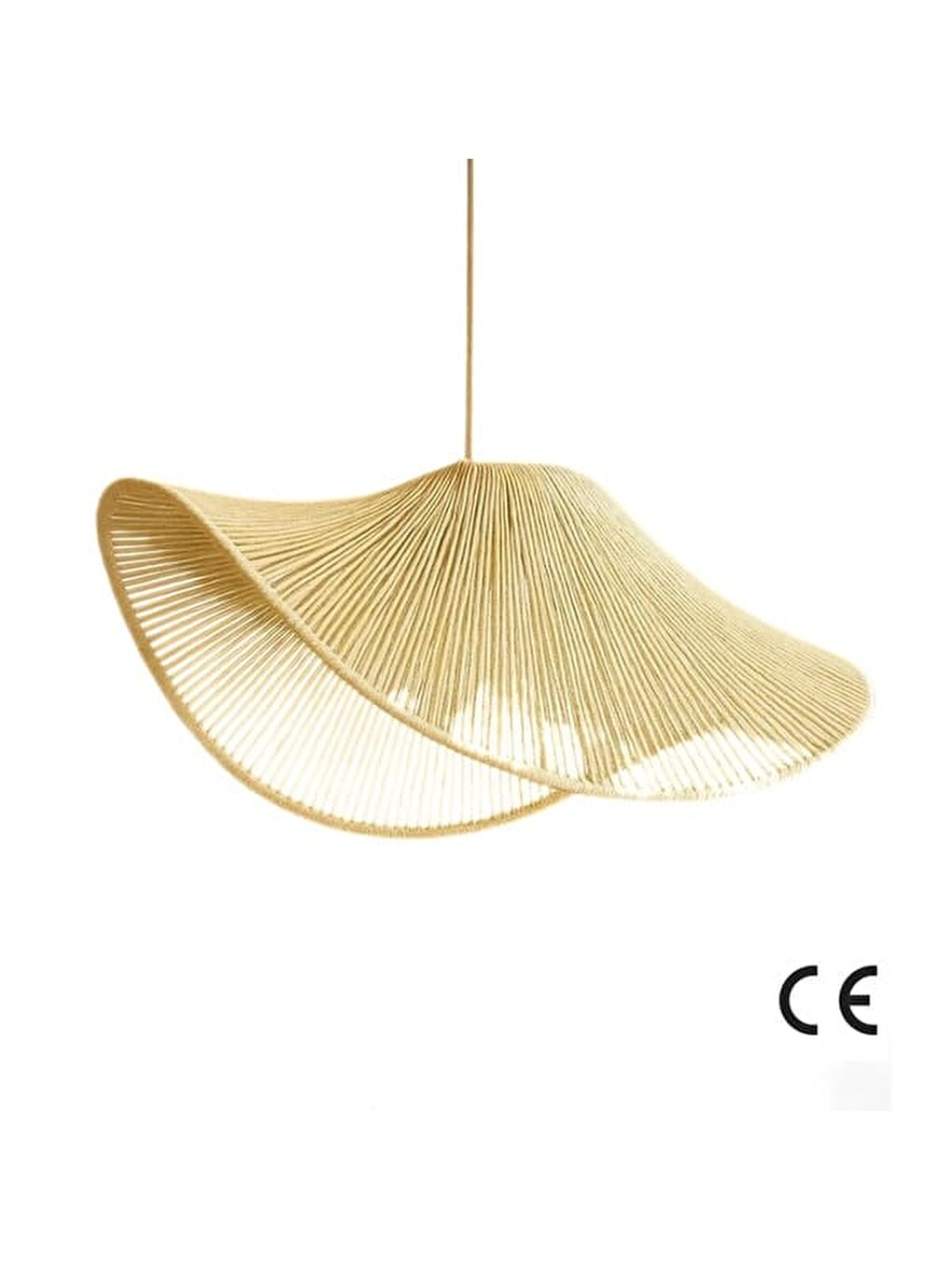Charmelle Handmade Tekli Sarkıt Avize - Bej-2