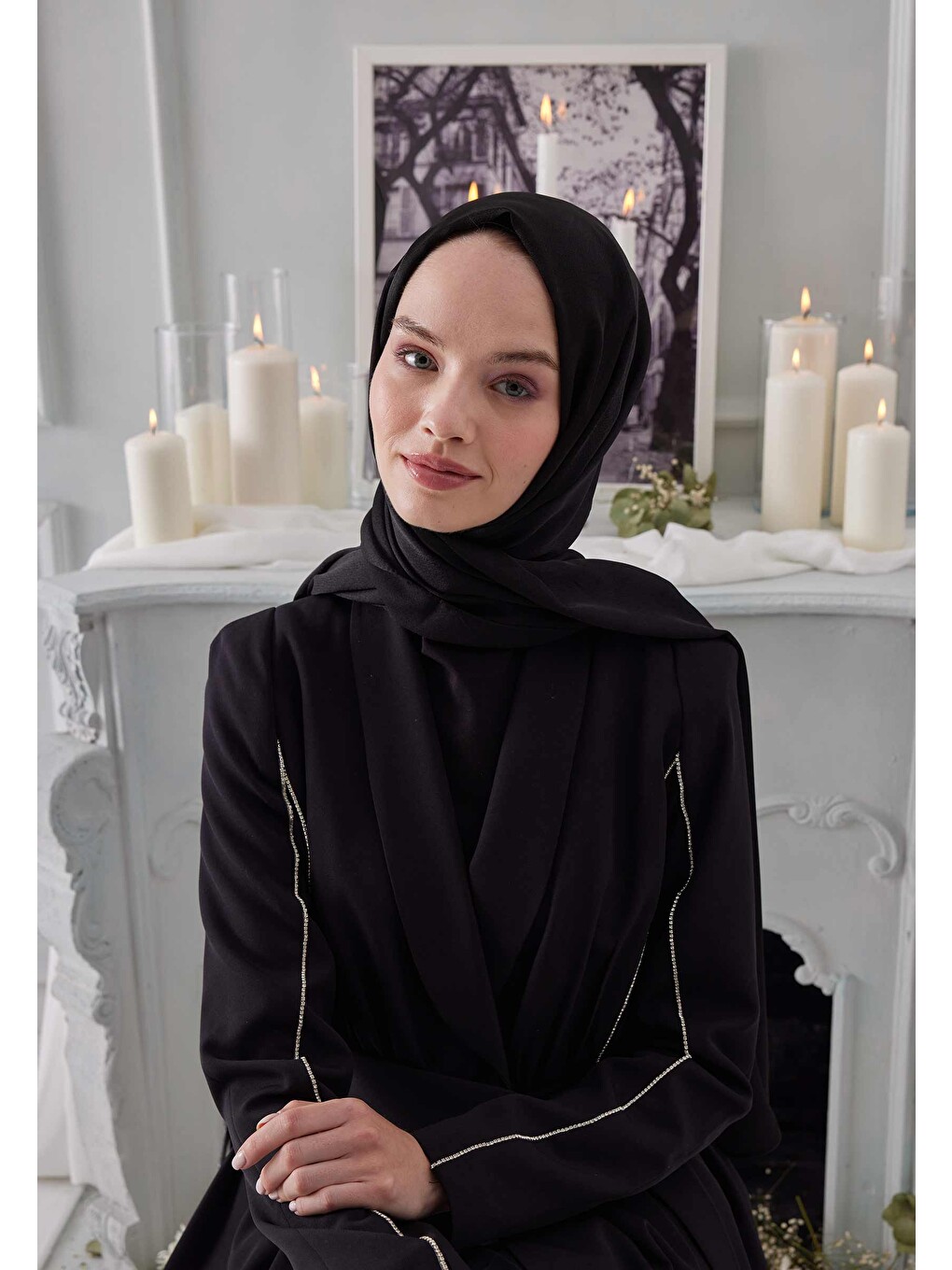 Janjanlı Şal Siyah-2