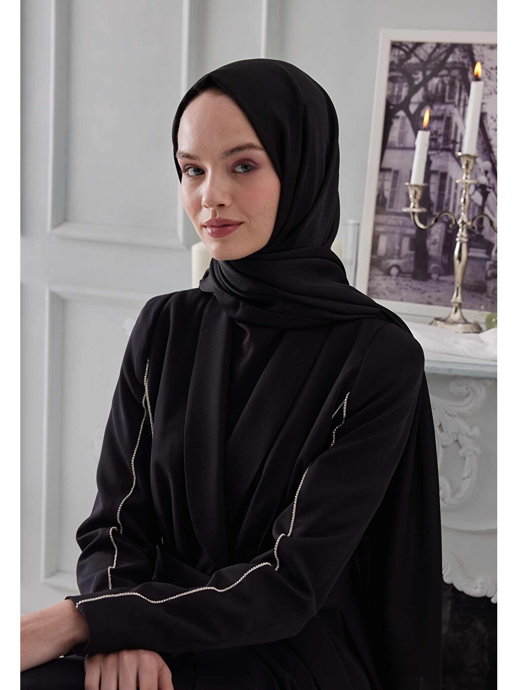 Janjanlı Şal Siyah-3