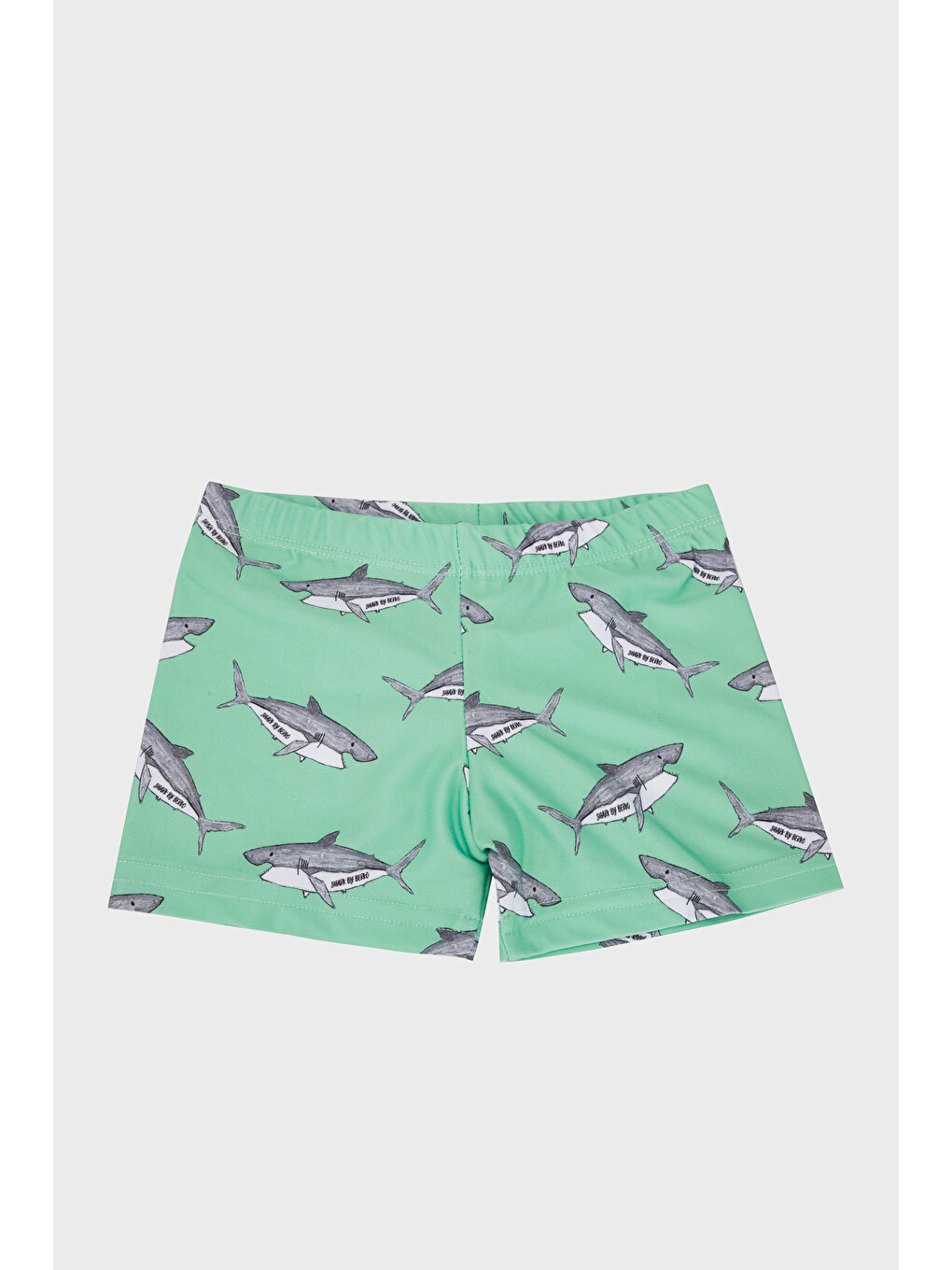 Yeşil Berko Mint Shark Desenli Erkek Çocuk Mayo Short Sm22120205