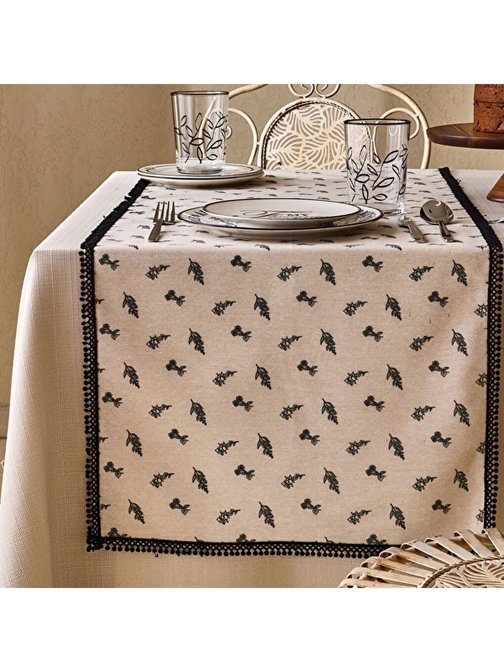 Soft Pine Runner - Ekru - 45x140 Cm-4