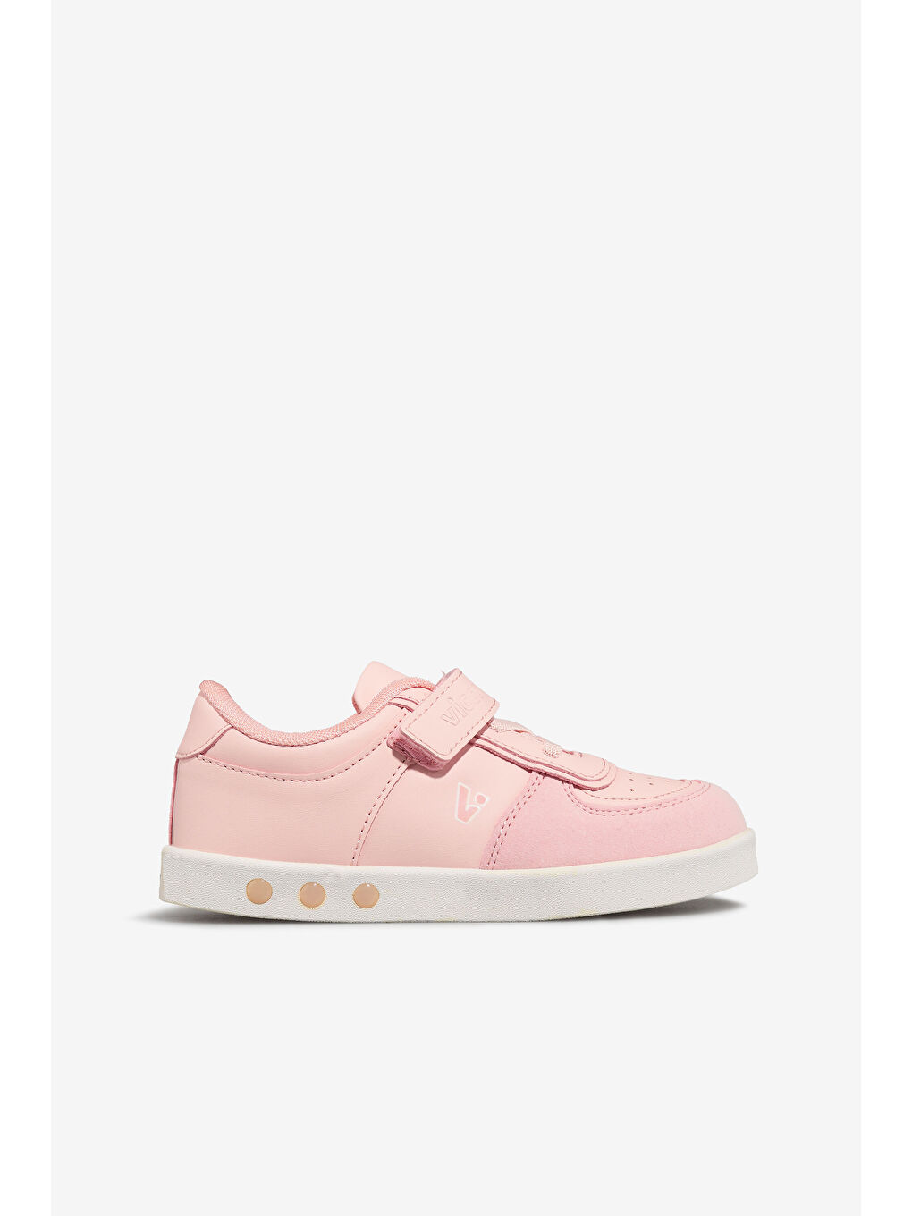 Pembe Sam Işıklı Kız Çocuk Pudra/Pudra Sneaker