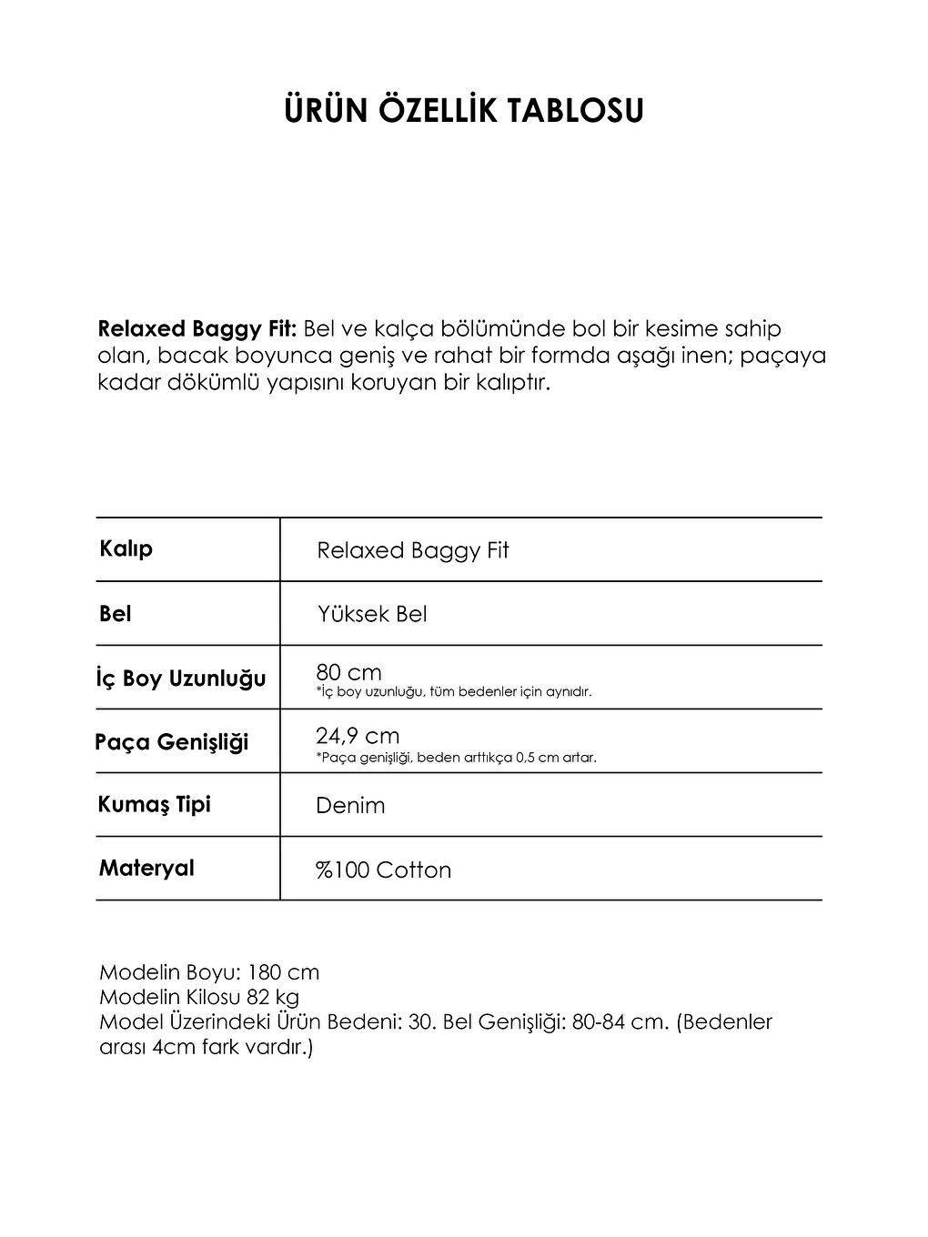 Gri Erkek Koyu Füme Renk 4w5-14 TT25 Relaxed Baggy Fit İç Boy 80cm Rahat Kesim %100 Pamuk Denim Jean-3