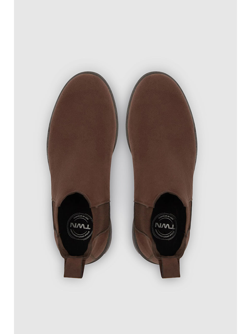 Twn Kahverengi Süet Chelsea Bot-5