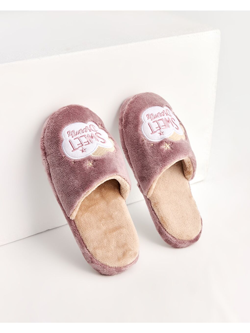 Mor Kadın Sweet Dreams Ev Terliği - PERA-1