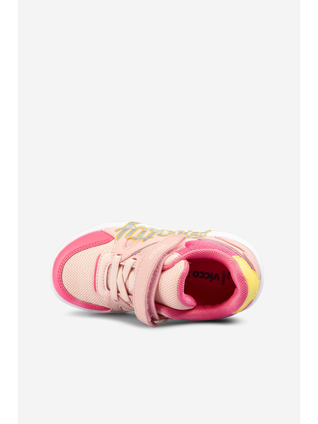 Pembe Pretty Işıklı Kız Okul Öncesi Pudra Sneaker-2