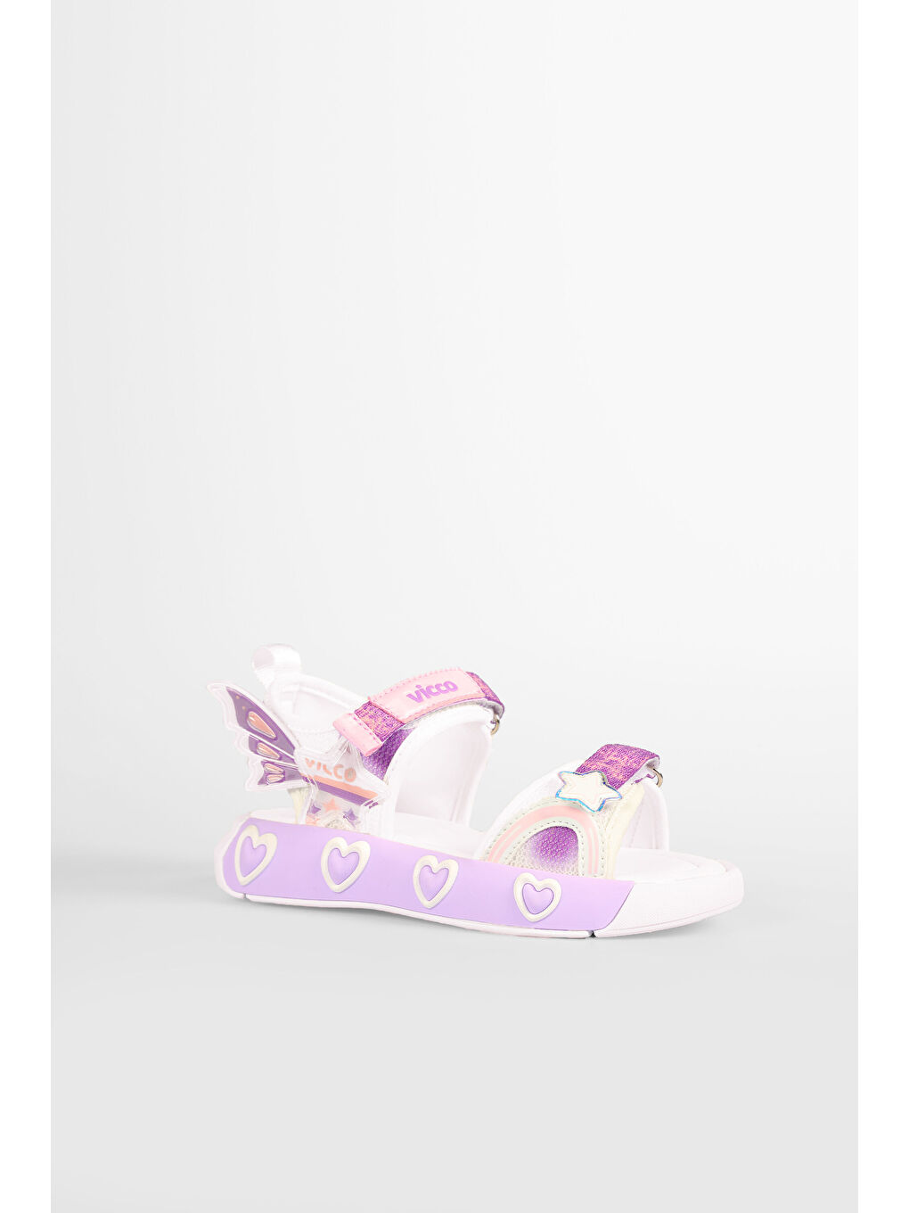 Label Hafif Kız Okul Öncesi Beyaz Sandalet-2