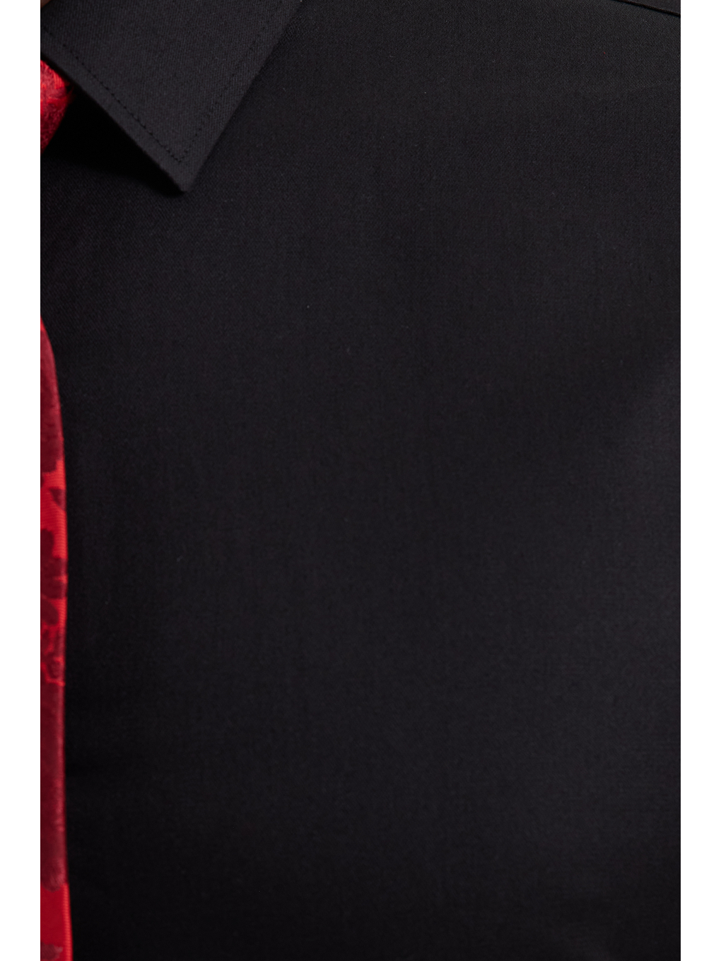 Erkek Slim Fit Non-Iron Pamuklu Ütü Gerektirmez Siyah Gömlek-1