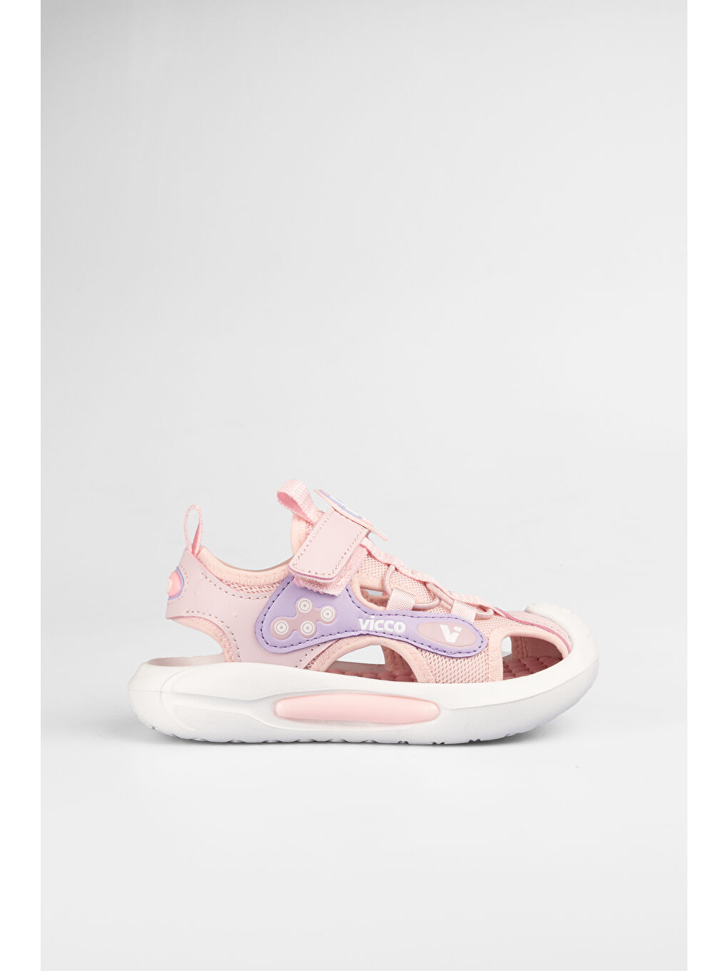 Pembe Rocket Işıklı Kız Okul Öncesi Pudra Sandalet