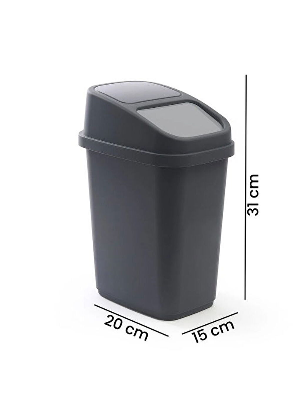 Vinto Çöp Kovası - Gri - 5 lt-4