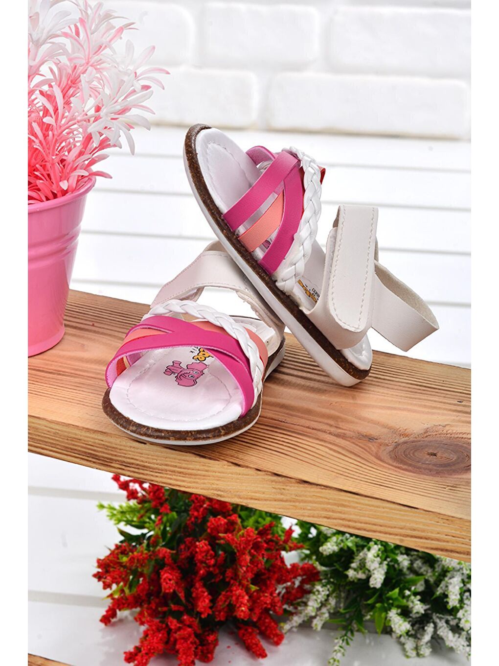Fuşya Kız Bebek İlk Adım Sandalet Şb 2311-20-3