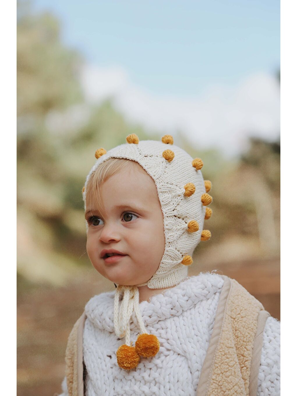 Bej Ponponlu Bebek Beresi Model 6-3