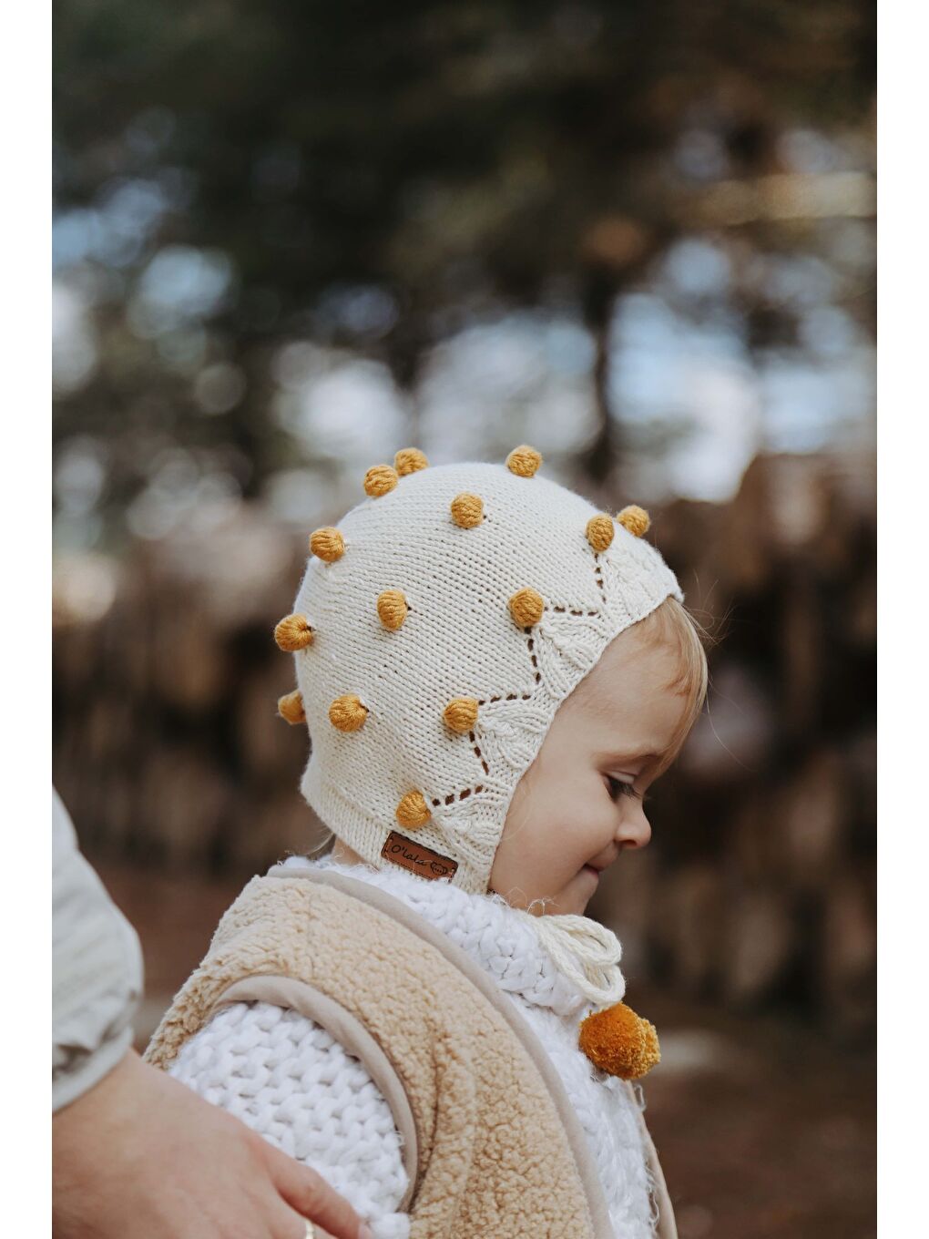 Bej Ponponlu Bebek Beresi Model 6-4