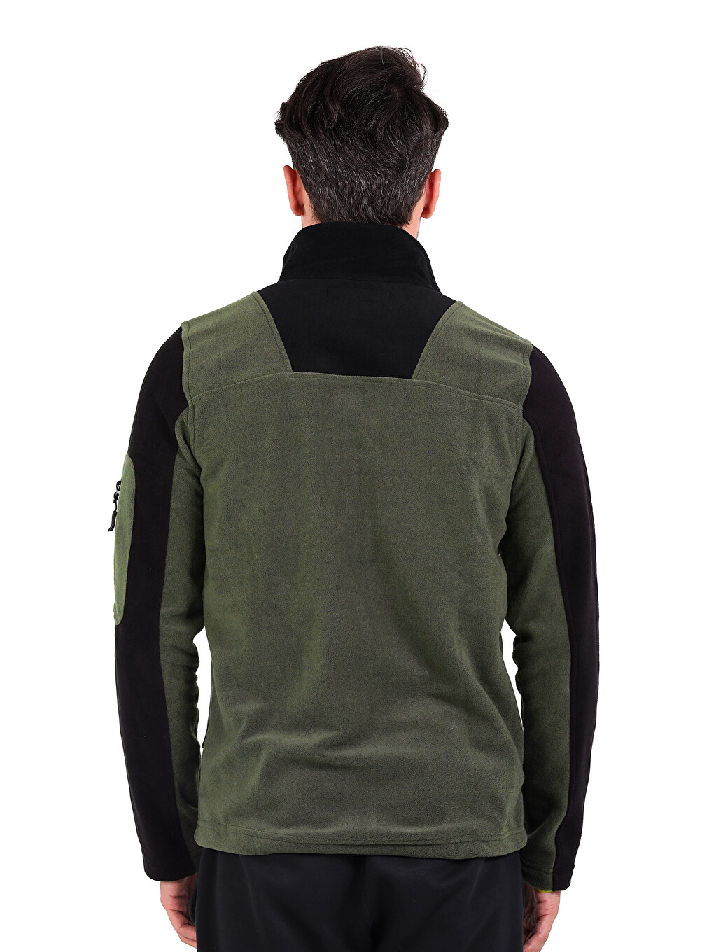 Haki Evo Pro Erkek Polar Fermuarlı Sweatshirt-2